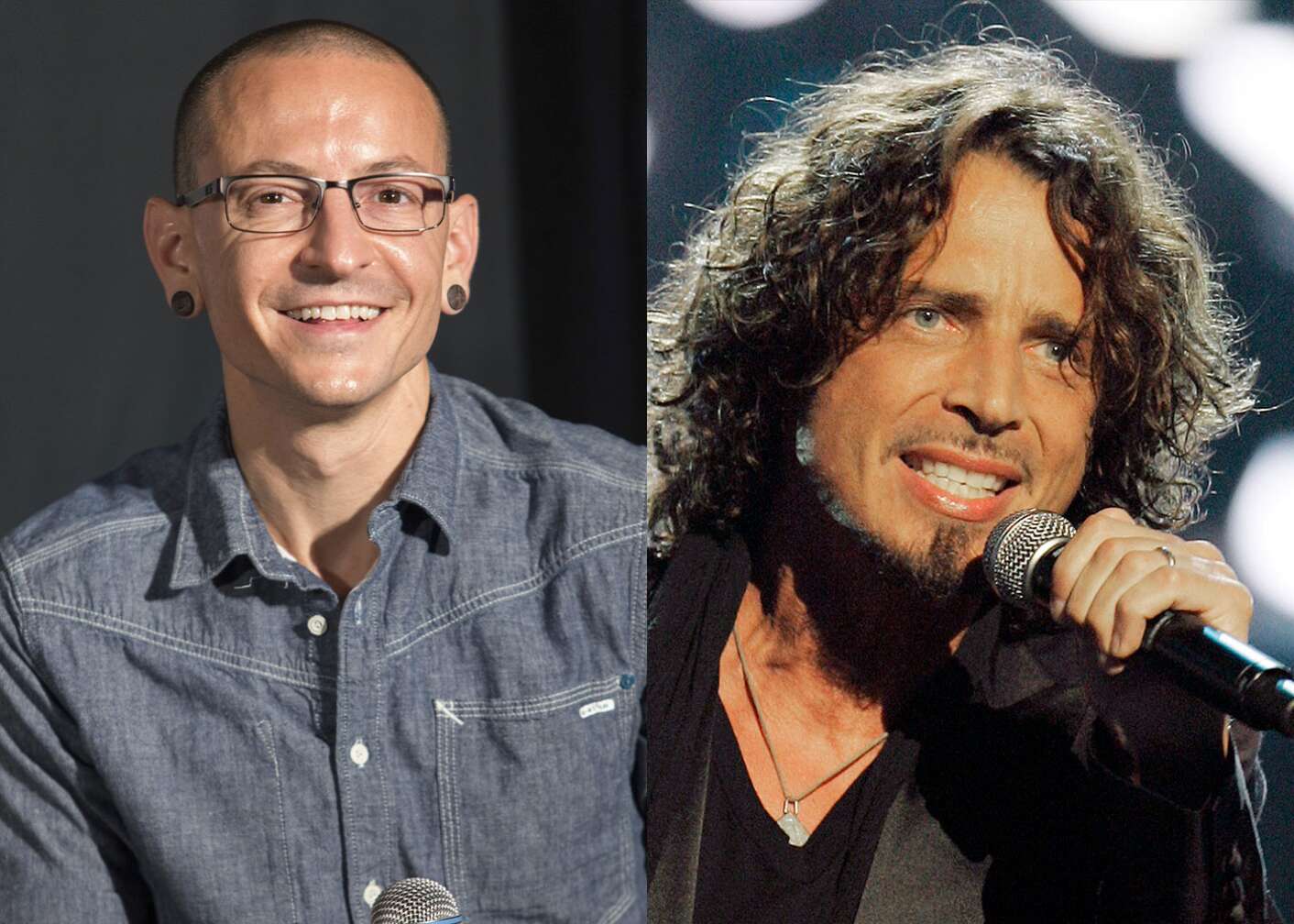 Chester Bennington und Chris Cornell im Porträt