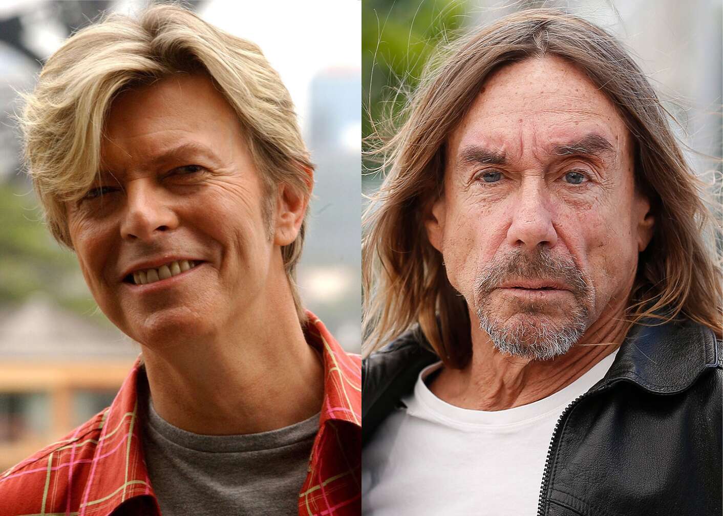 David Bowie und Iggy Pop im Porträt