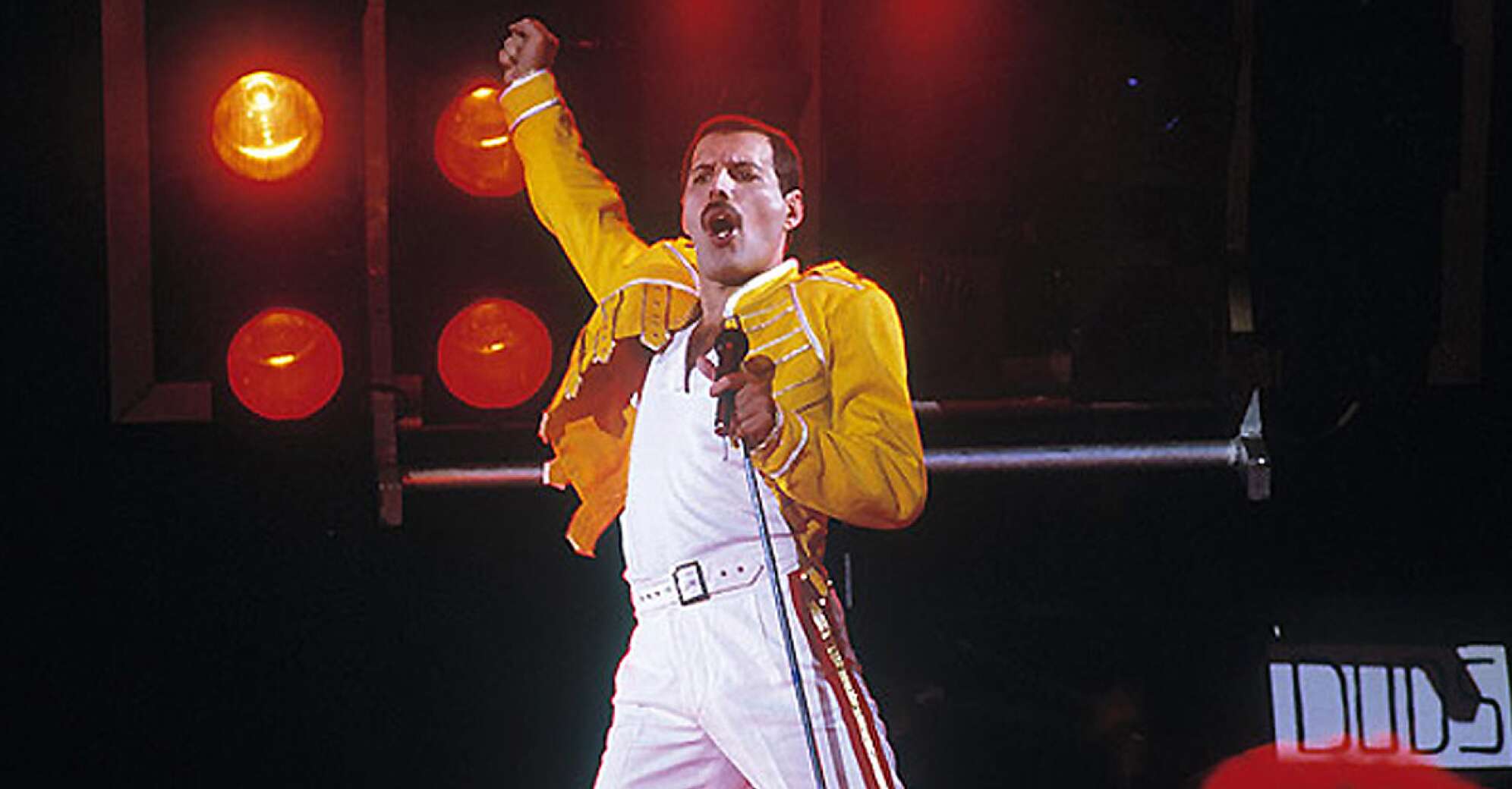 Freddie Mercury am schreien