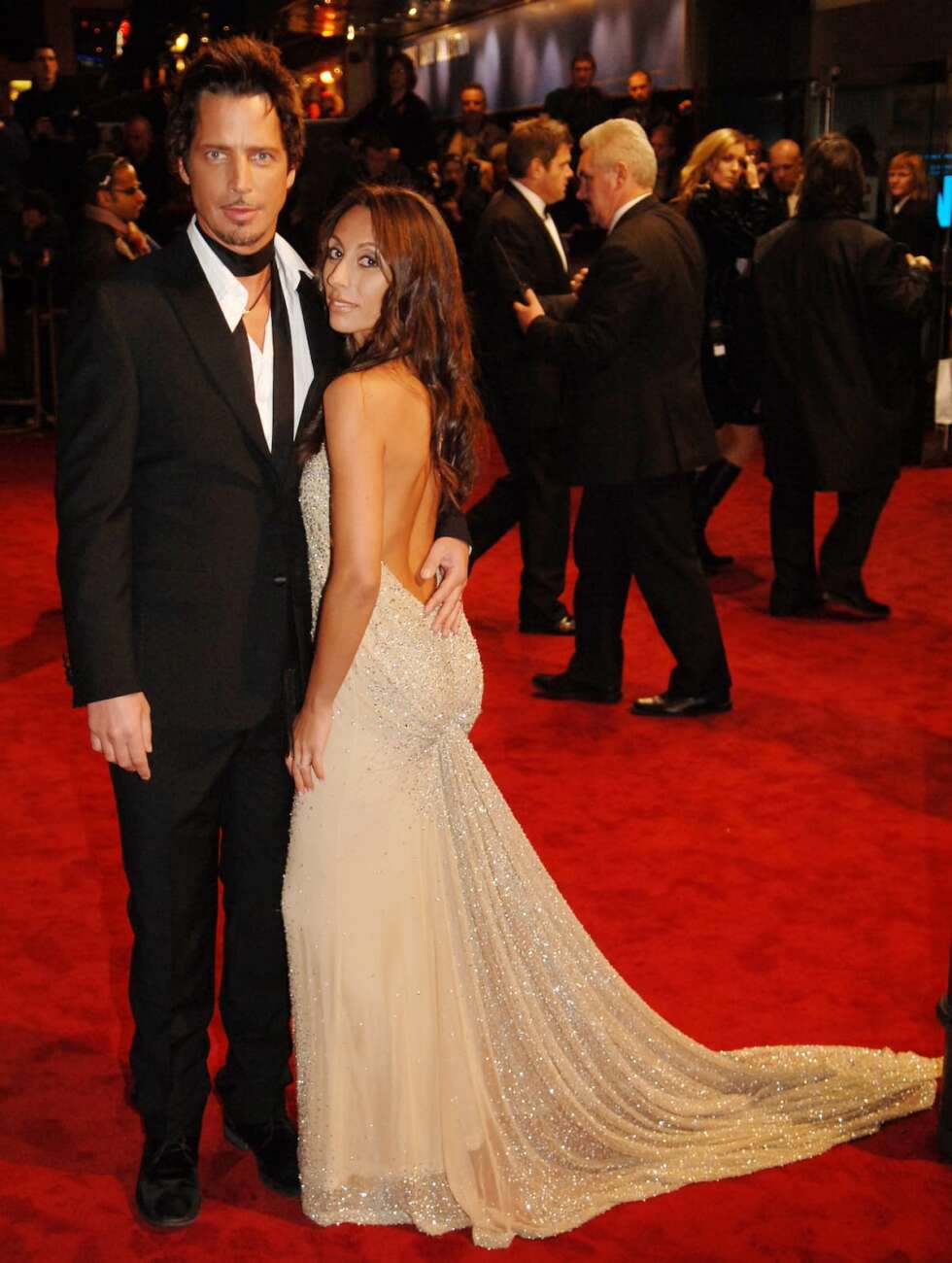 Chris Cornell mit Ehefrau auf dem roten Teppich