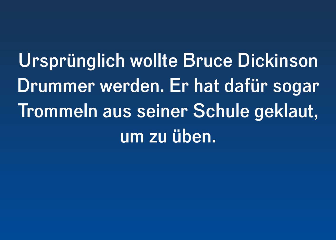 Fun Facts über Bruce Dickinson