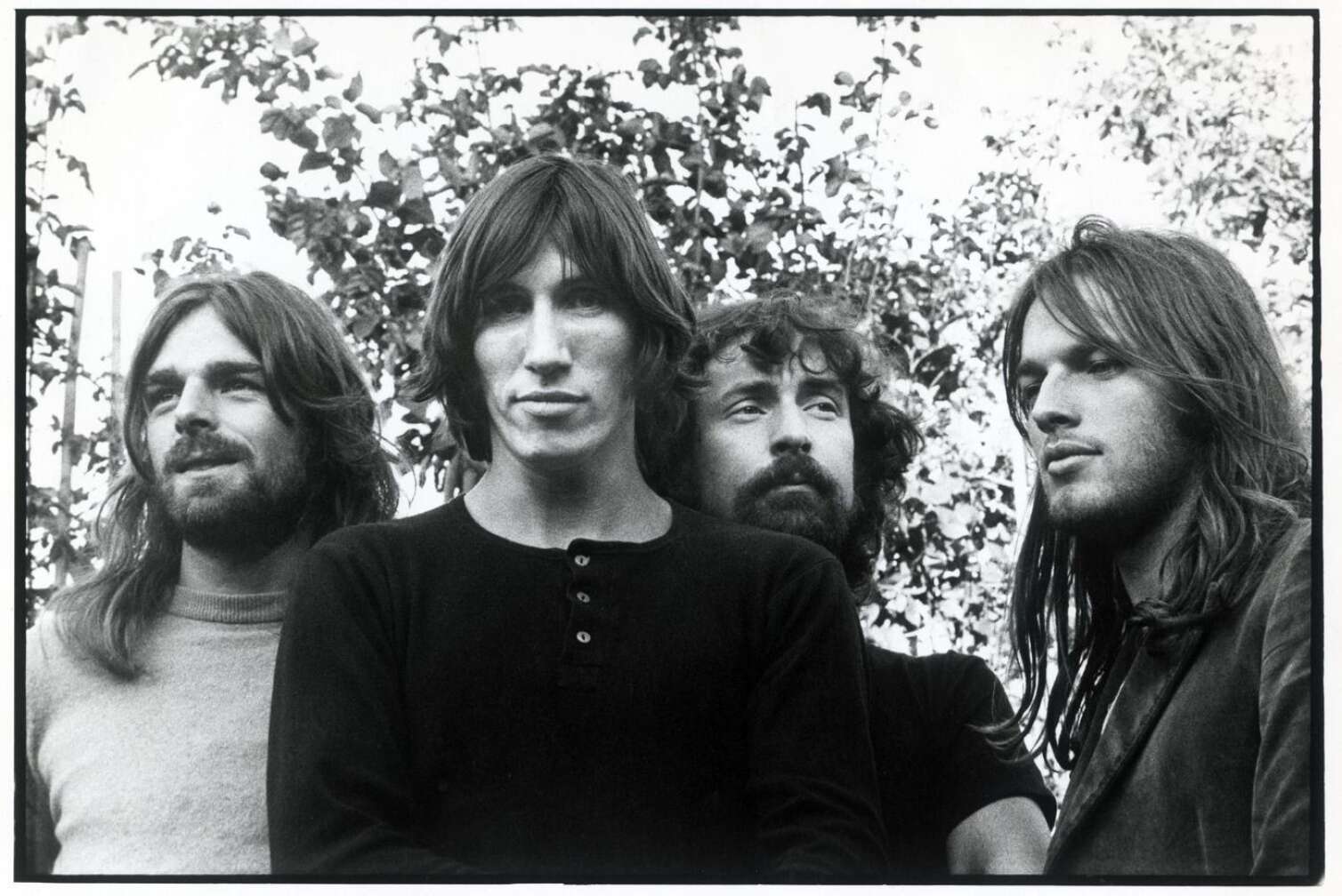 Pink Floyd Pressefoto in Schwarz-Weiß