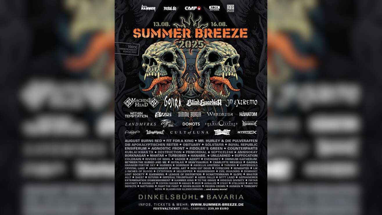 SUMMER BREEZE 2025: Das Line-Up ist komplett!