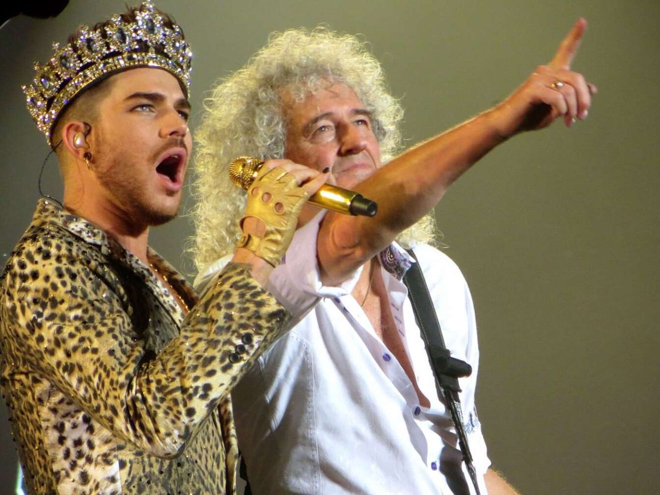 Queen und Adam Lambert  bei einer Live-Show
