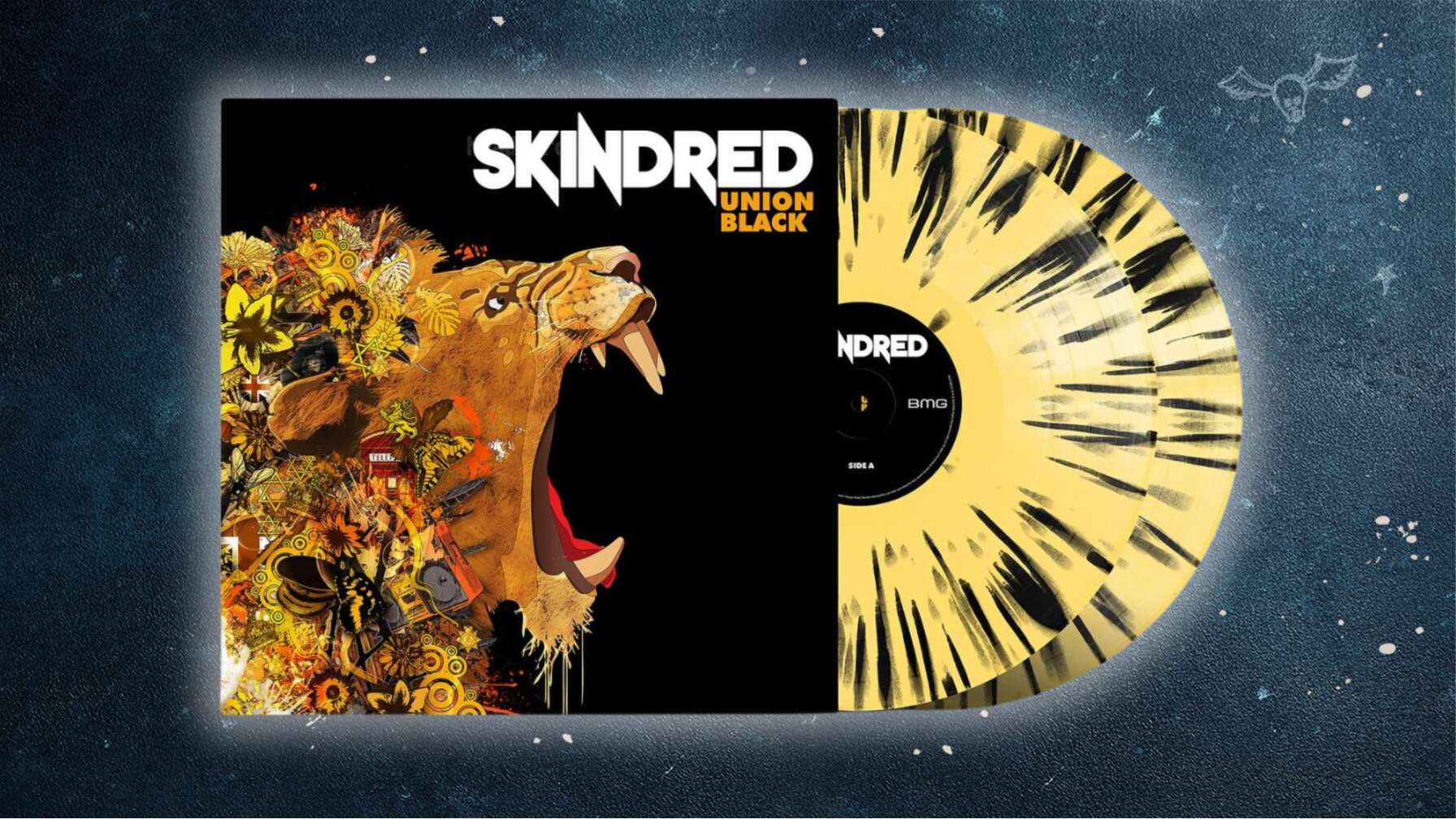 Record Store Day 2025 Skindred Splatter Vinyl Gelb und Schwarz
