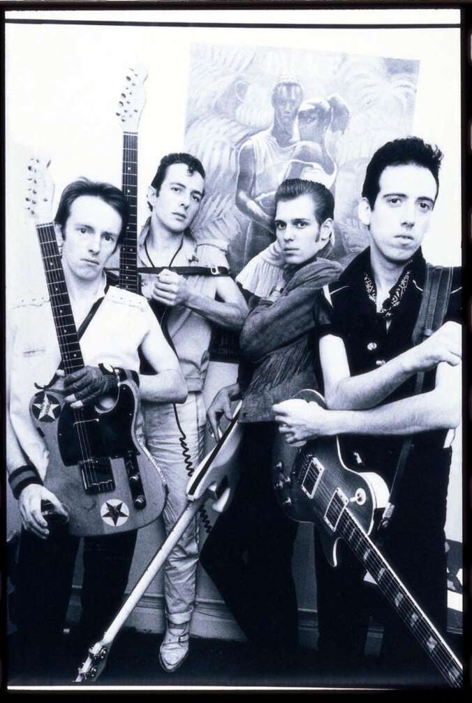 The Clash Pressefoto in Schwarz-Weiß