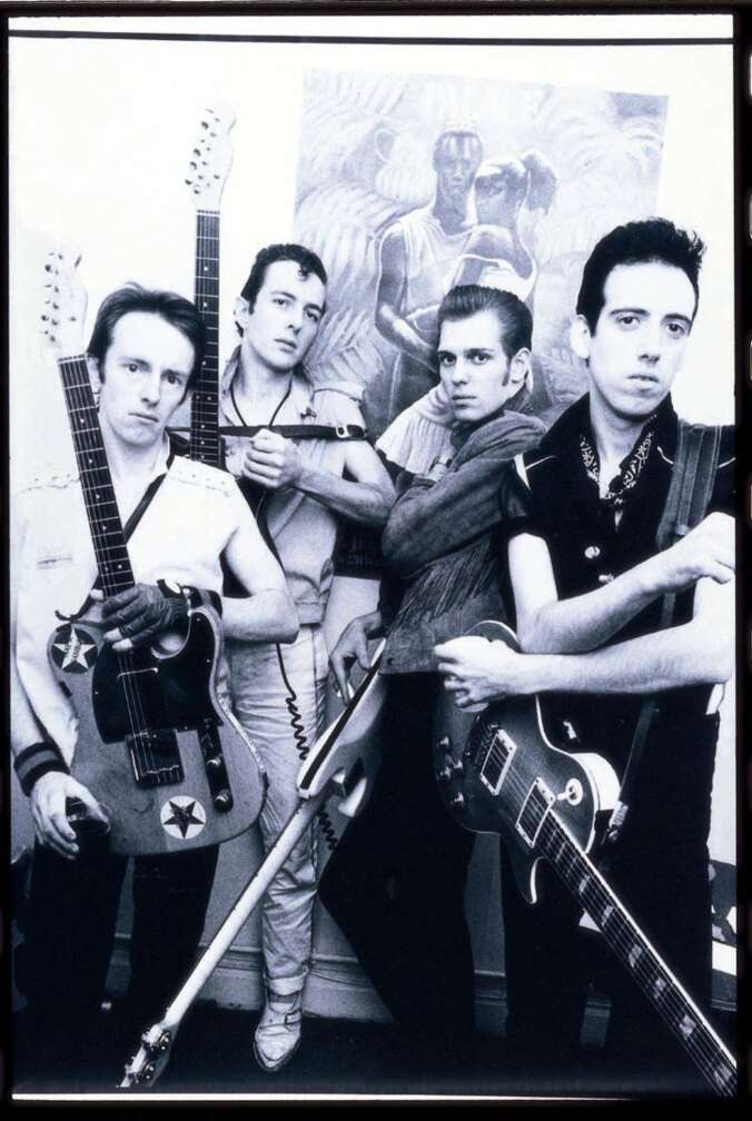 The Clash Pressefoto in Schwarz-Weiß
