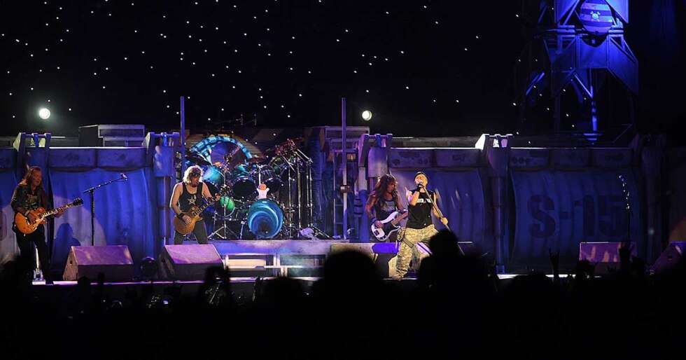 Iron Maiden live bei einem US-Konzert 2011