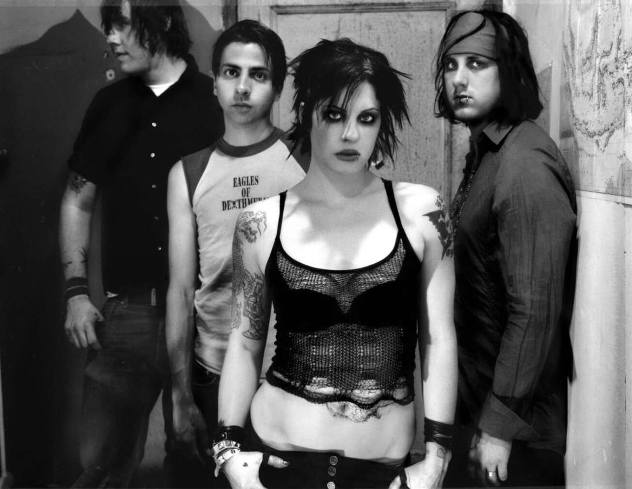 The Distillers Pressefoto in Schwarz-Weiß