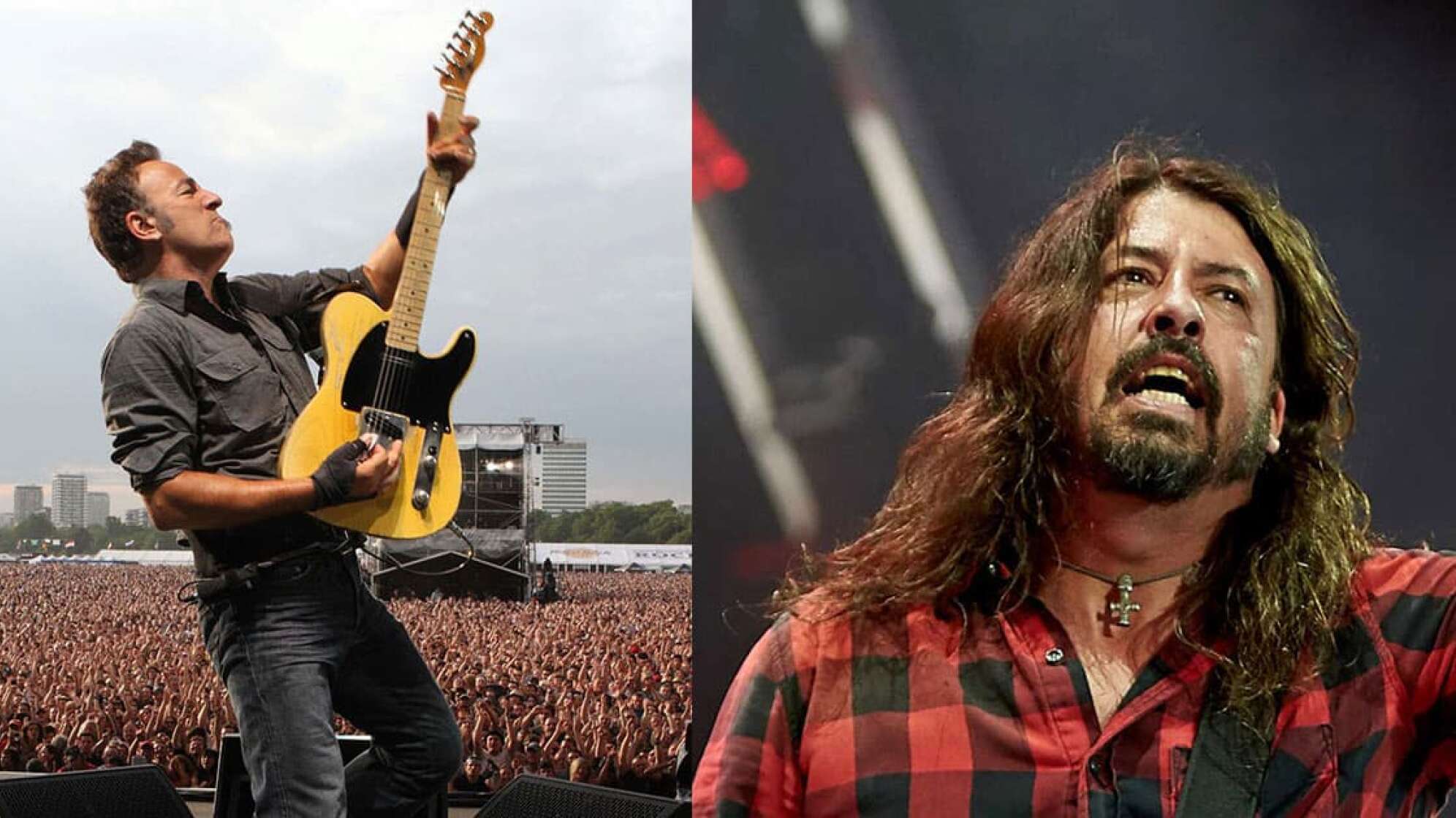 Bruce Springsteen und Dave Grohl