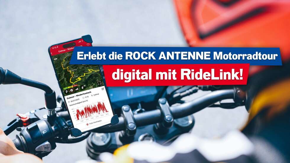 RideLink: Die Motorradcommunity-App für die ROCK ANTENNE Motorradtour
