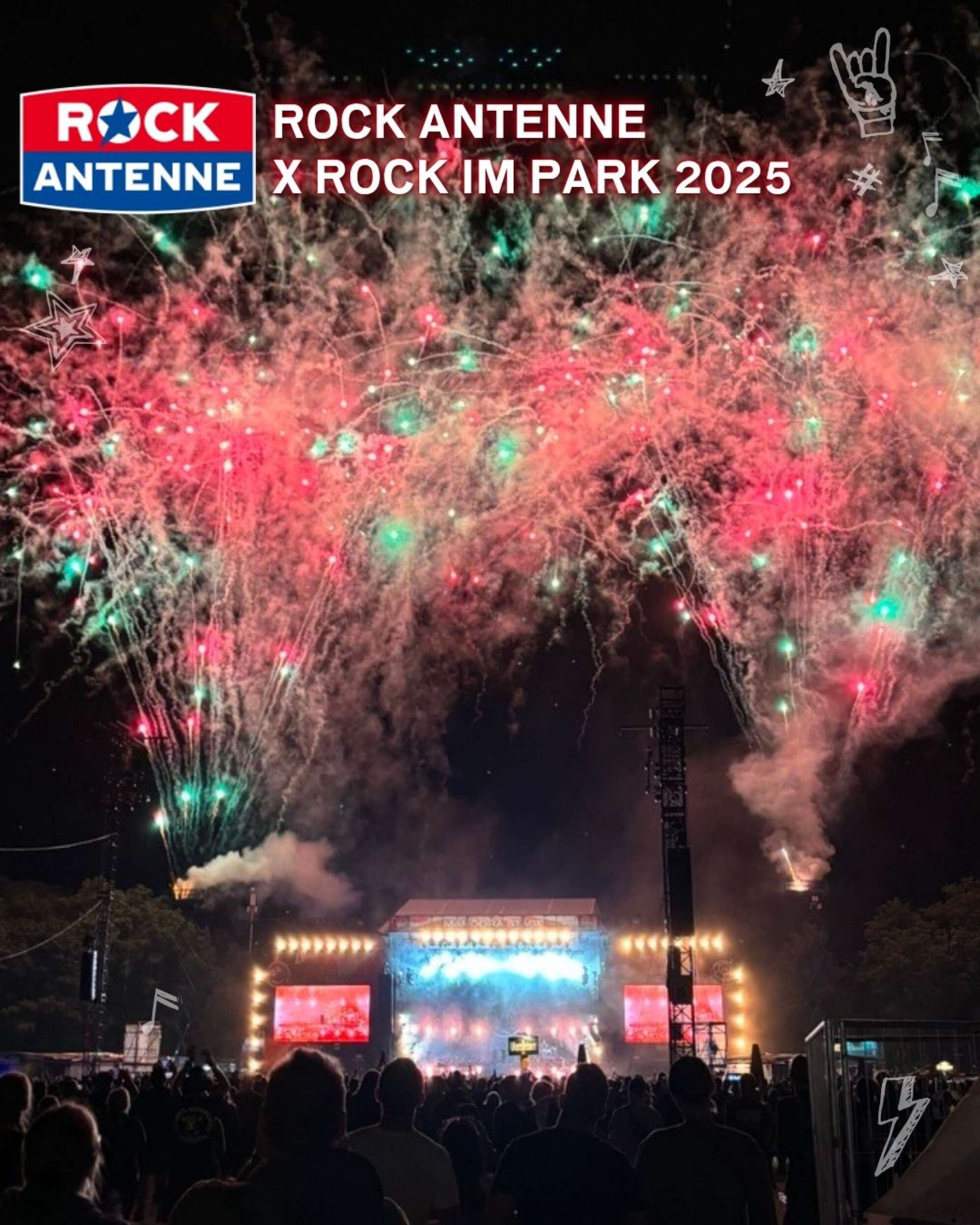 Fotorahmen für ROCK ANTENNE beim ROCK IM PARK Festival 2025