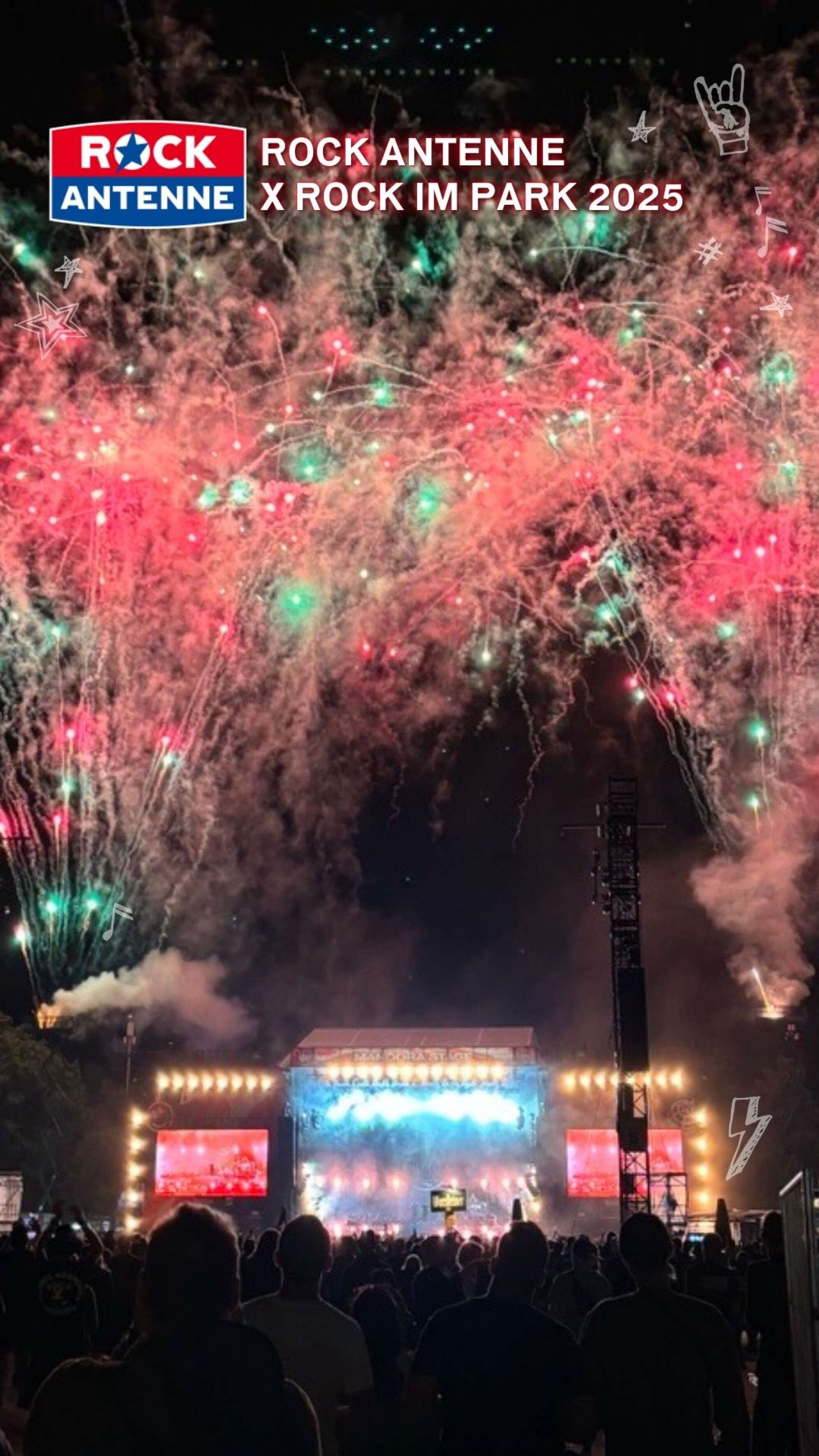 Fotorahmen für ROCK ANTENNE beim ROCK IM PARK Festival 2025