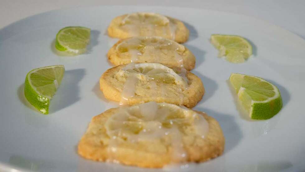 Plätzchen mit Limetten
