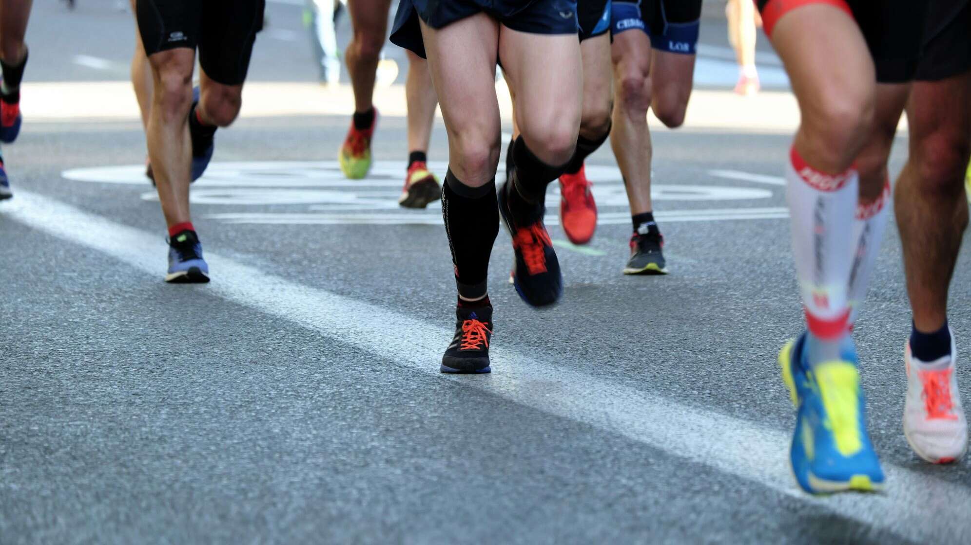 Füße bei einem Lauf