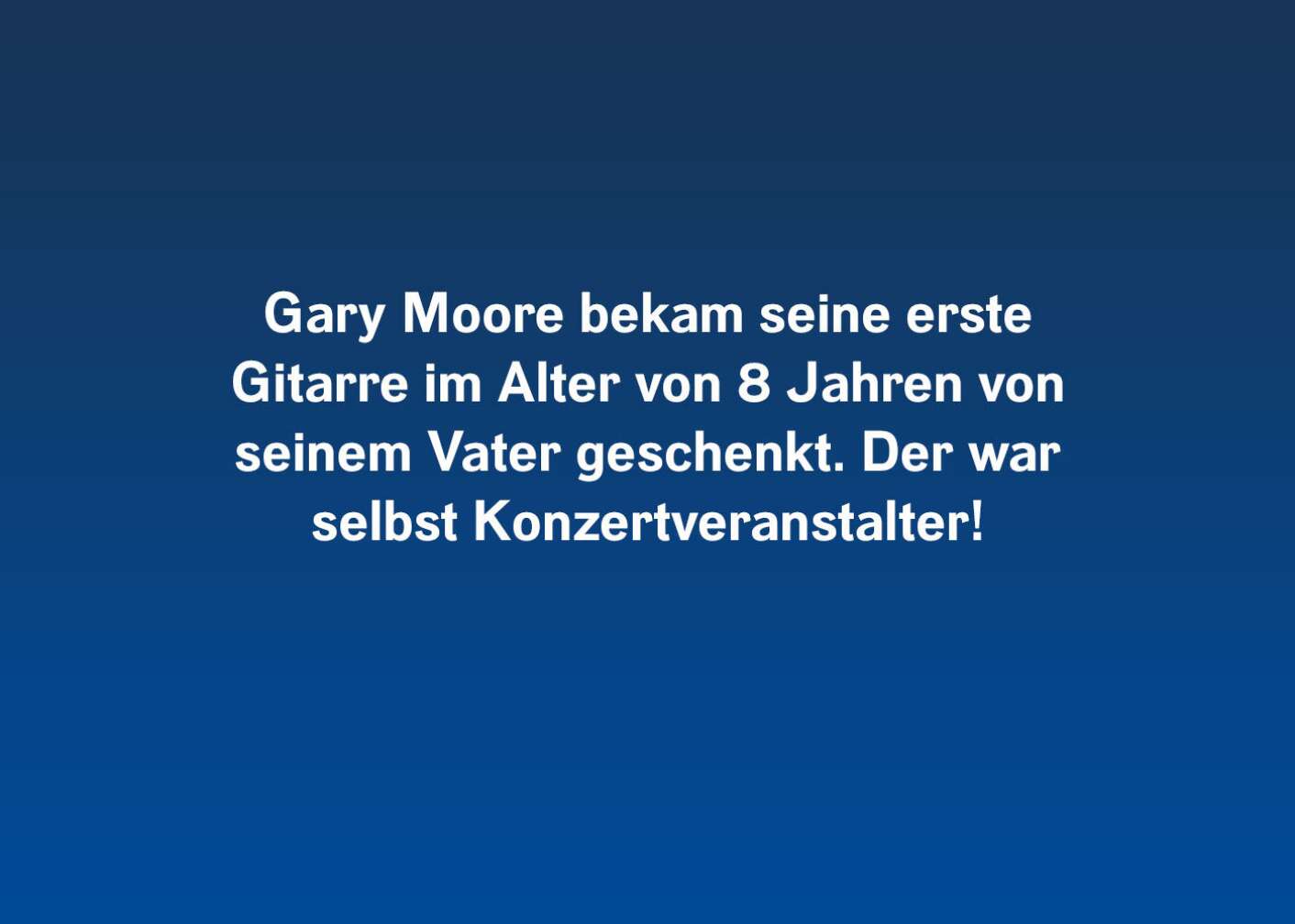 7 Fakten über Gary Moore