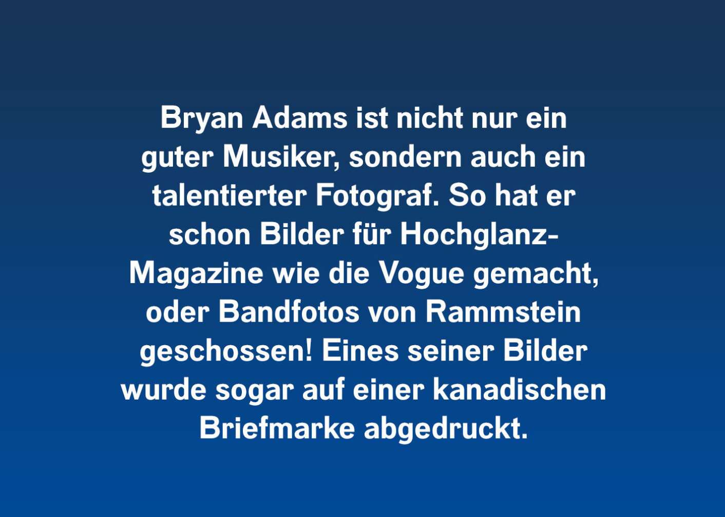 10 Fakten über Bryan Adams