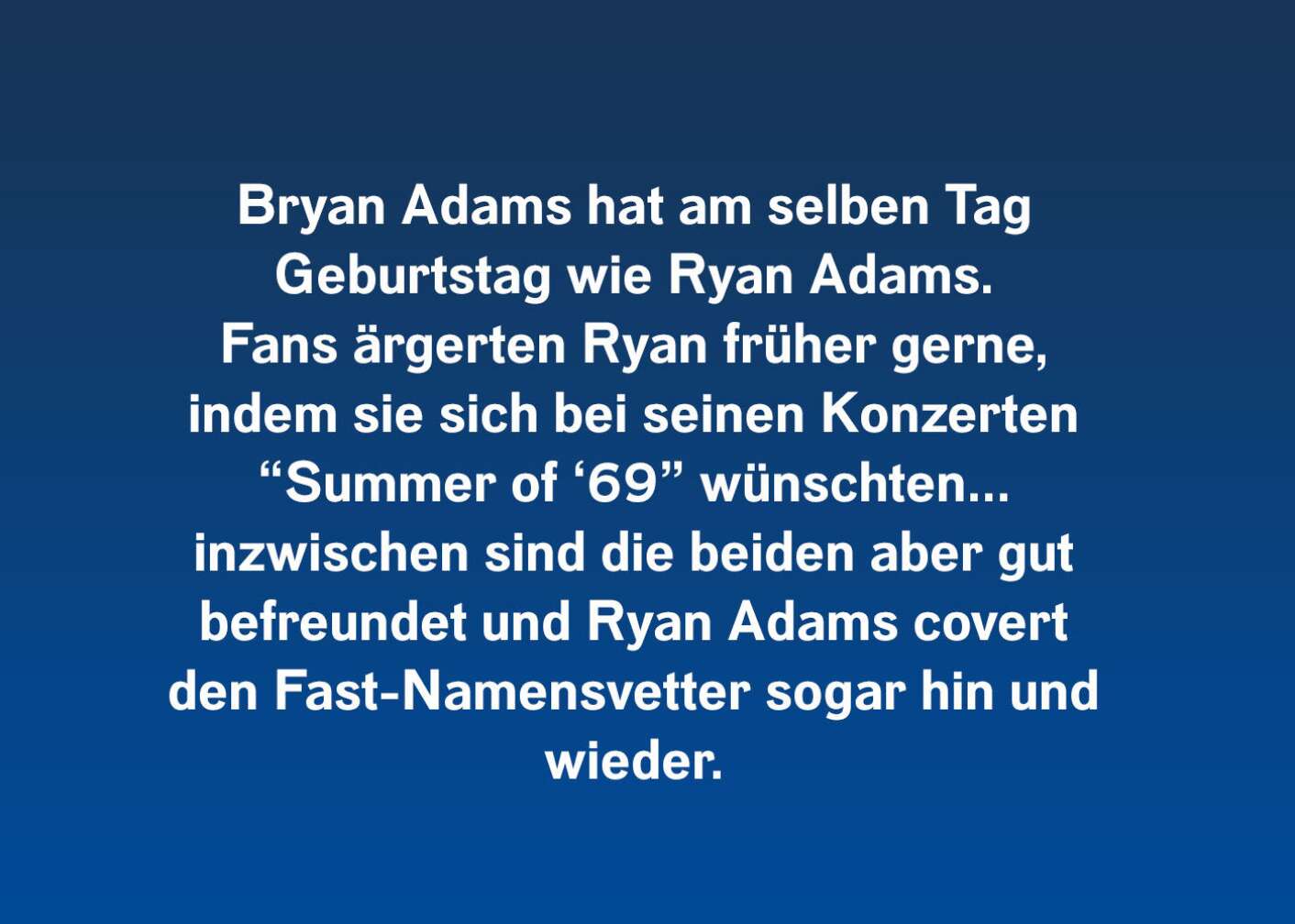 10 Fakten über Bryan Adams