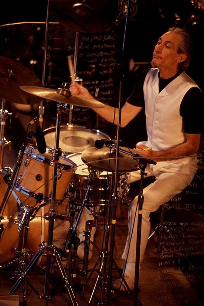 Charlie Watts am Schlagzeug