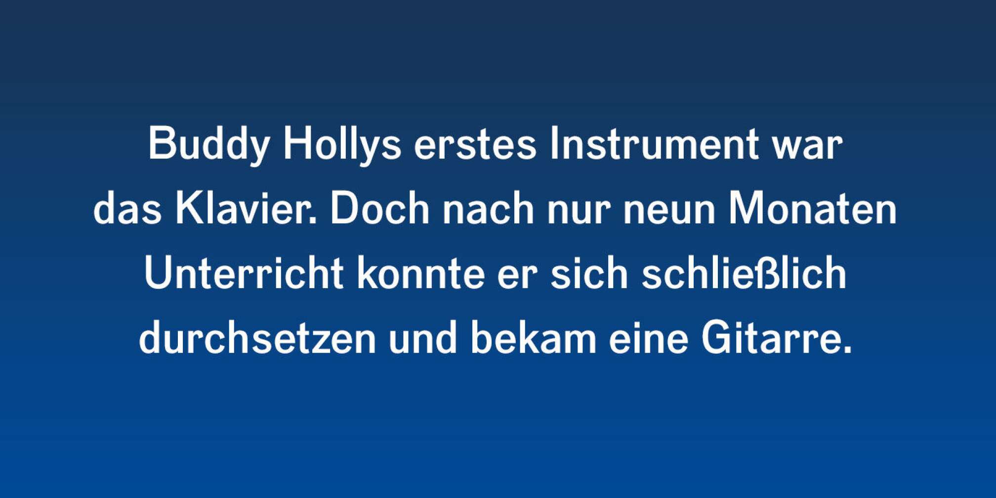 9 Fakten über Buddy Holly