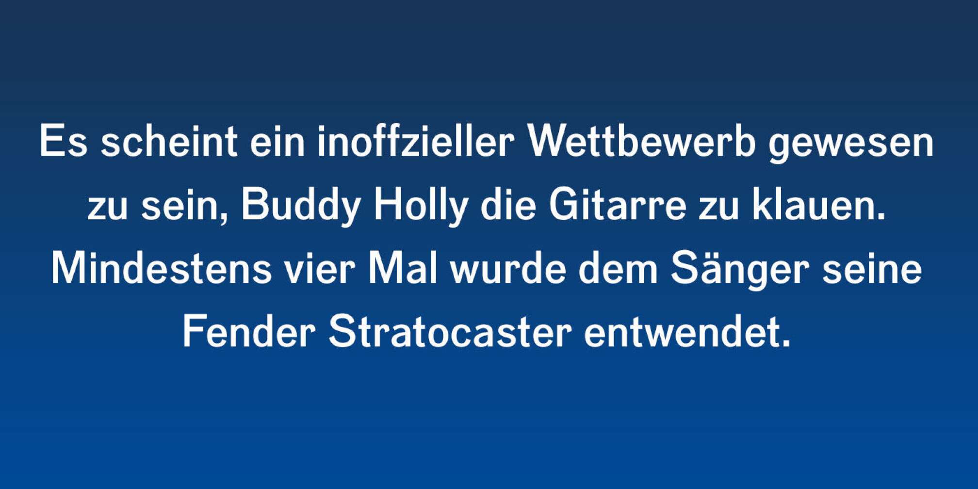 9 Fakten über Buddy Holly