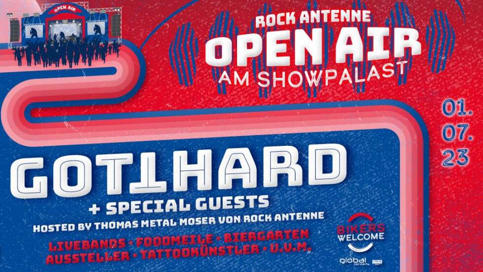 ROCK ANTENNE Open Air am Showpalast mit Gotthard auf 2024 verschoben