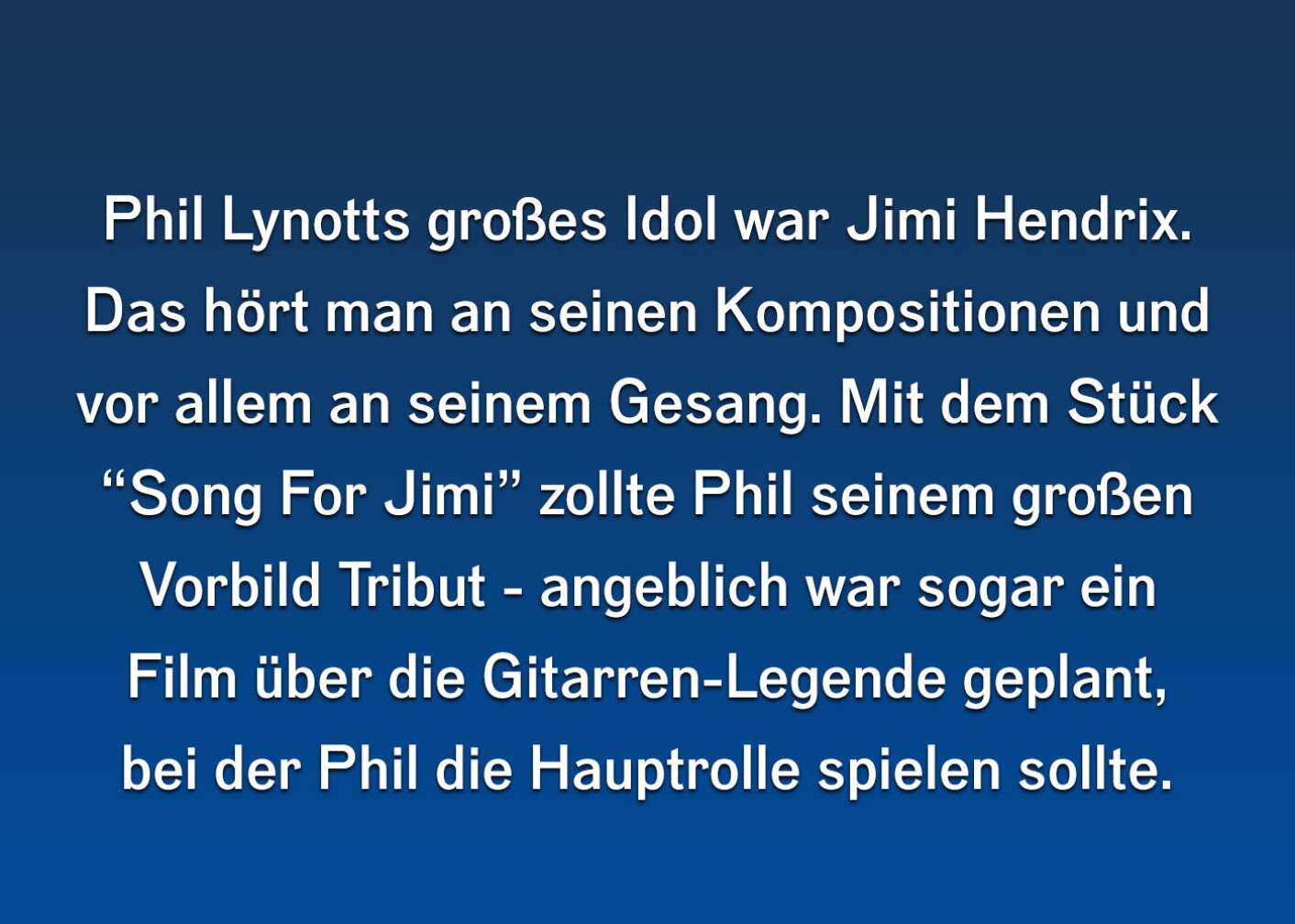 10 Fakten über Phil Lynott