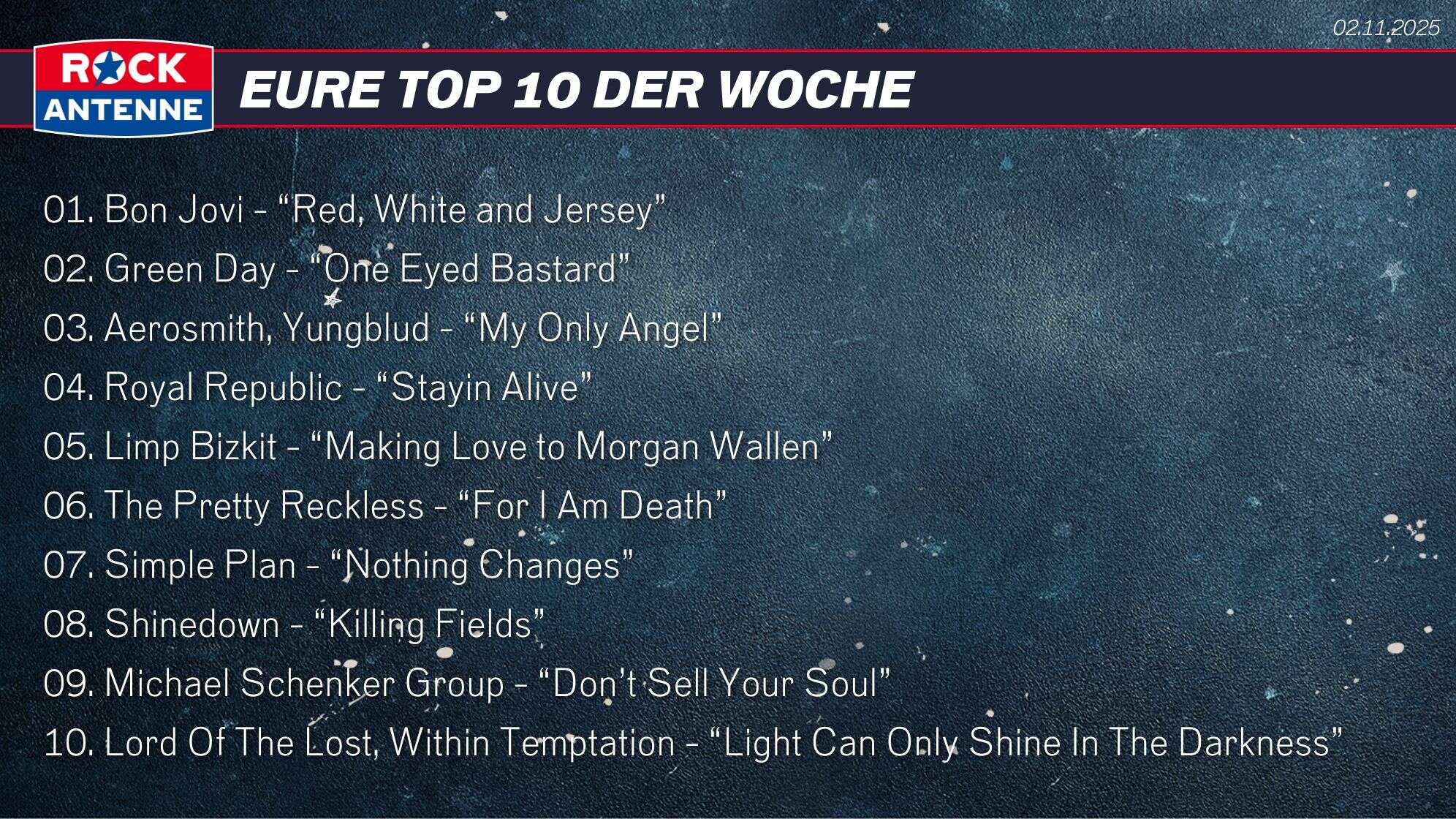 Top 10 vom 02.11.2025