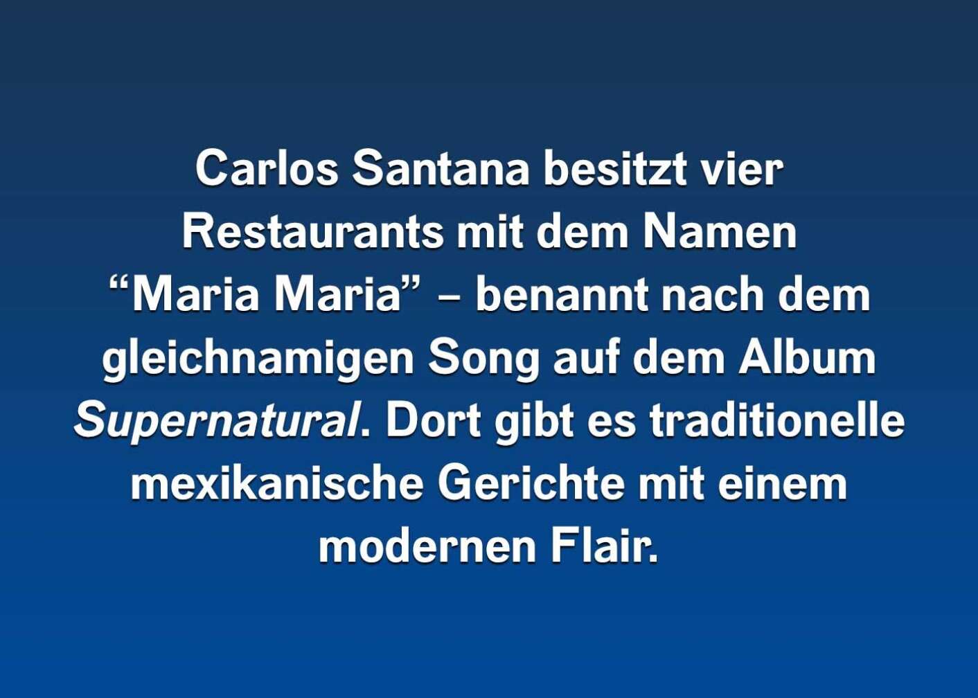 6 Fakten über Carlos Santana