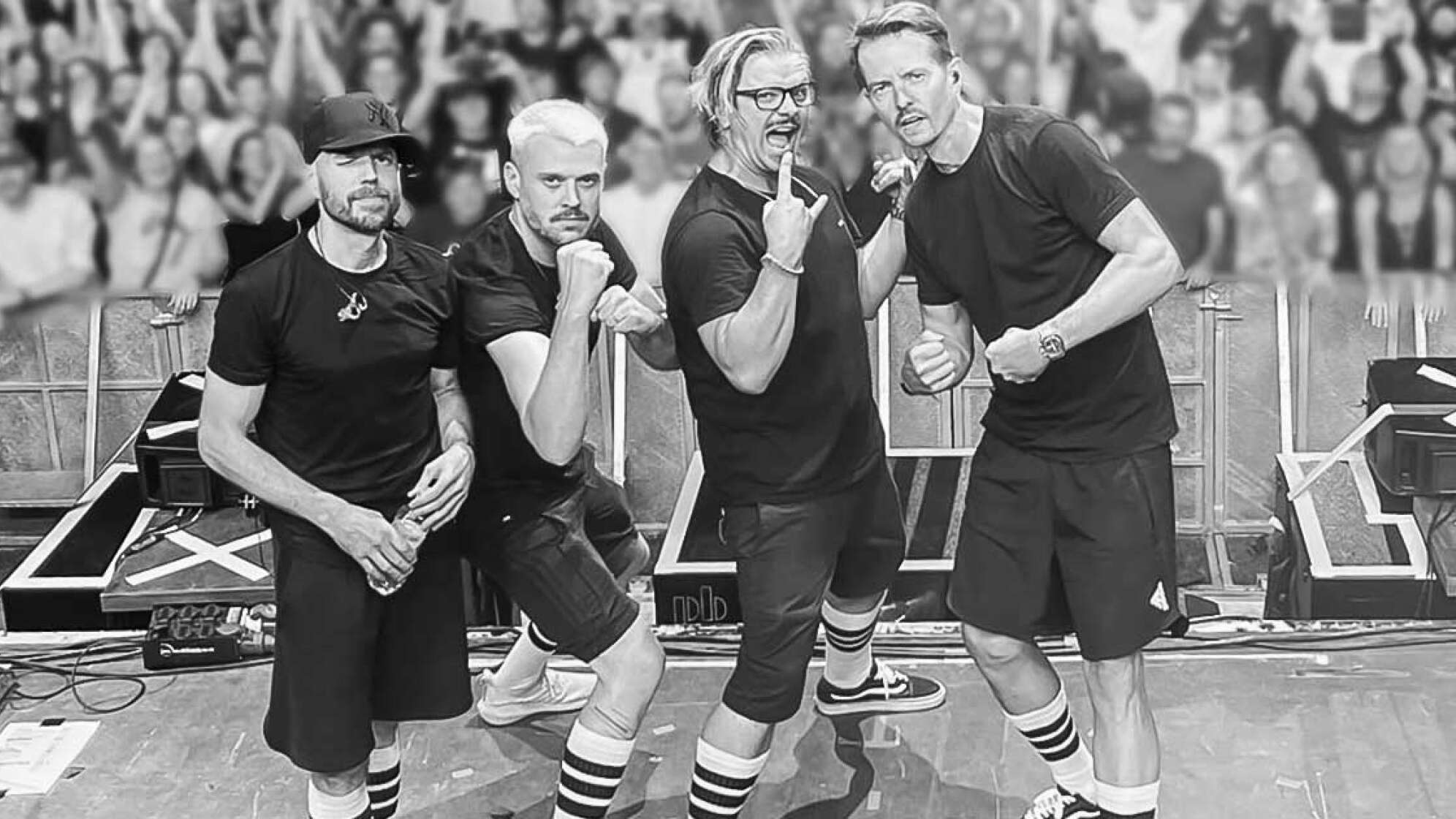 Bild der Band H-Blockx von der Bühne bei einem Auftritt
