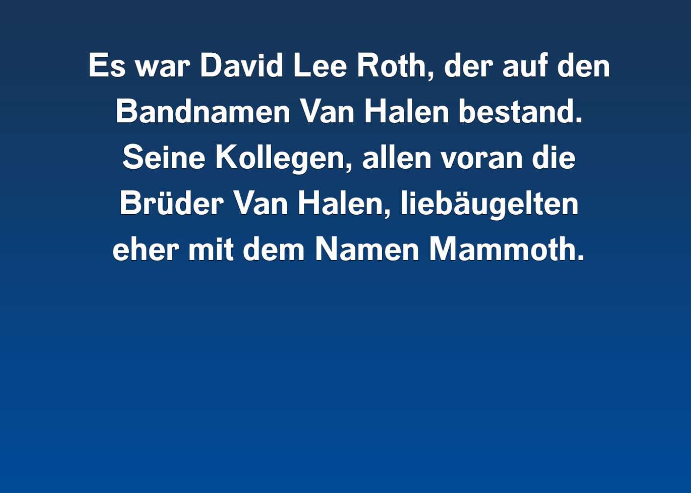 Fakten über David Lee Roth