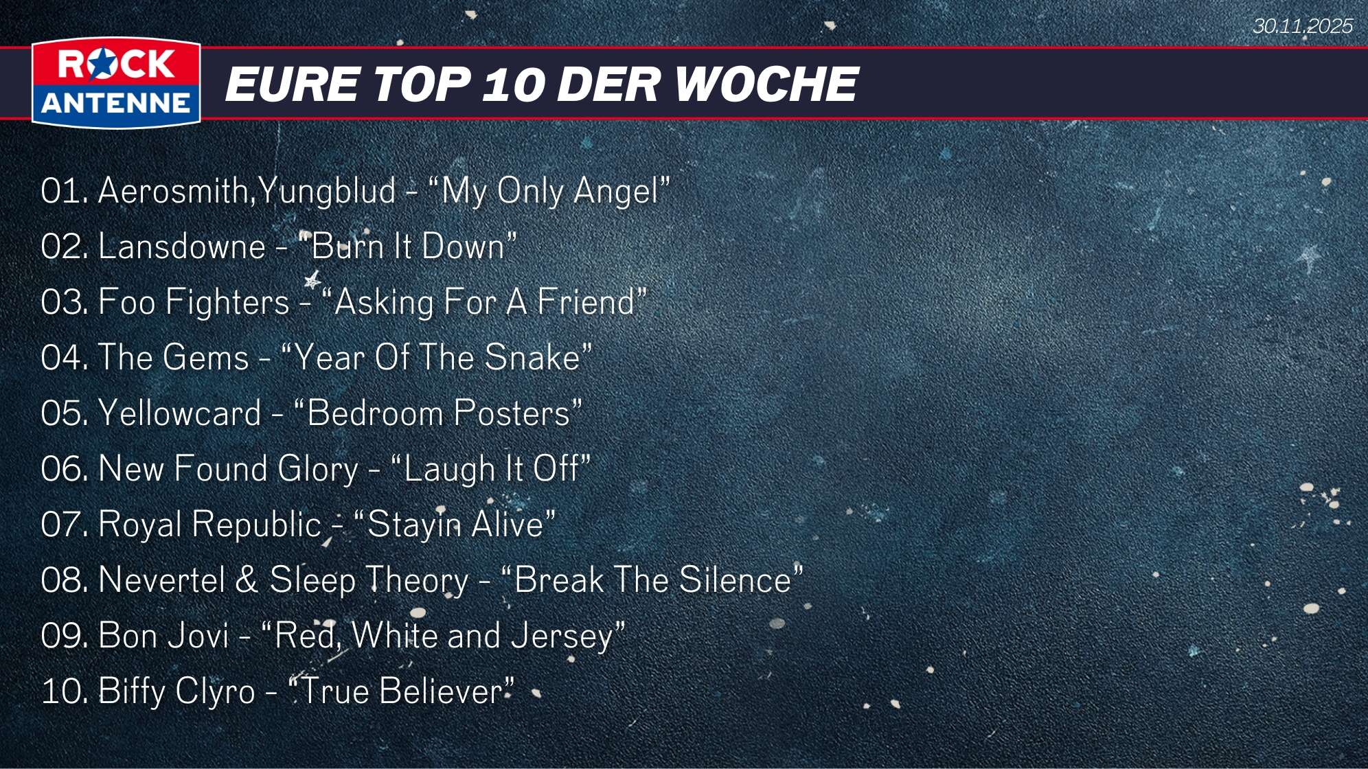 Top 10 vom 30.11.
