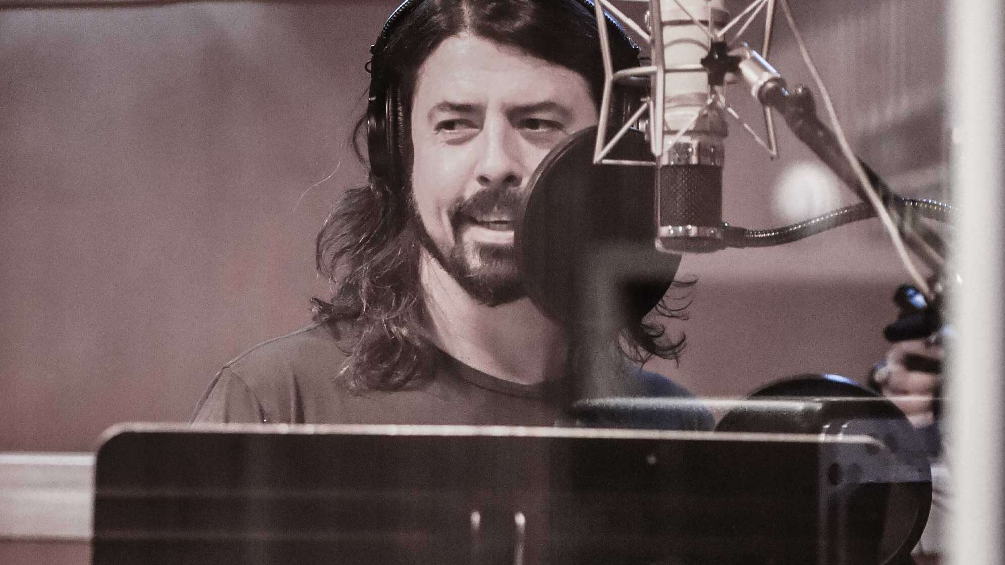 Foo Fighters-Frontmann Dave Grohl im Studio während der Aufnahmen zum Album "Sonic Highways".