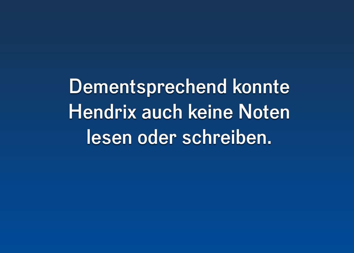 Fakten über Jimi Hendrix