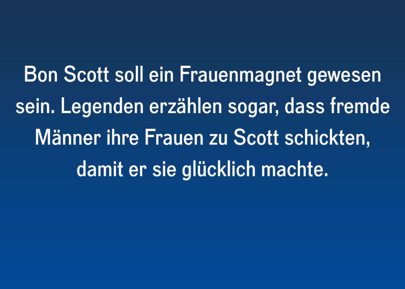 Fakten über Bon Scott