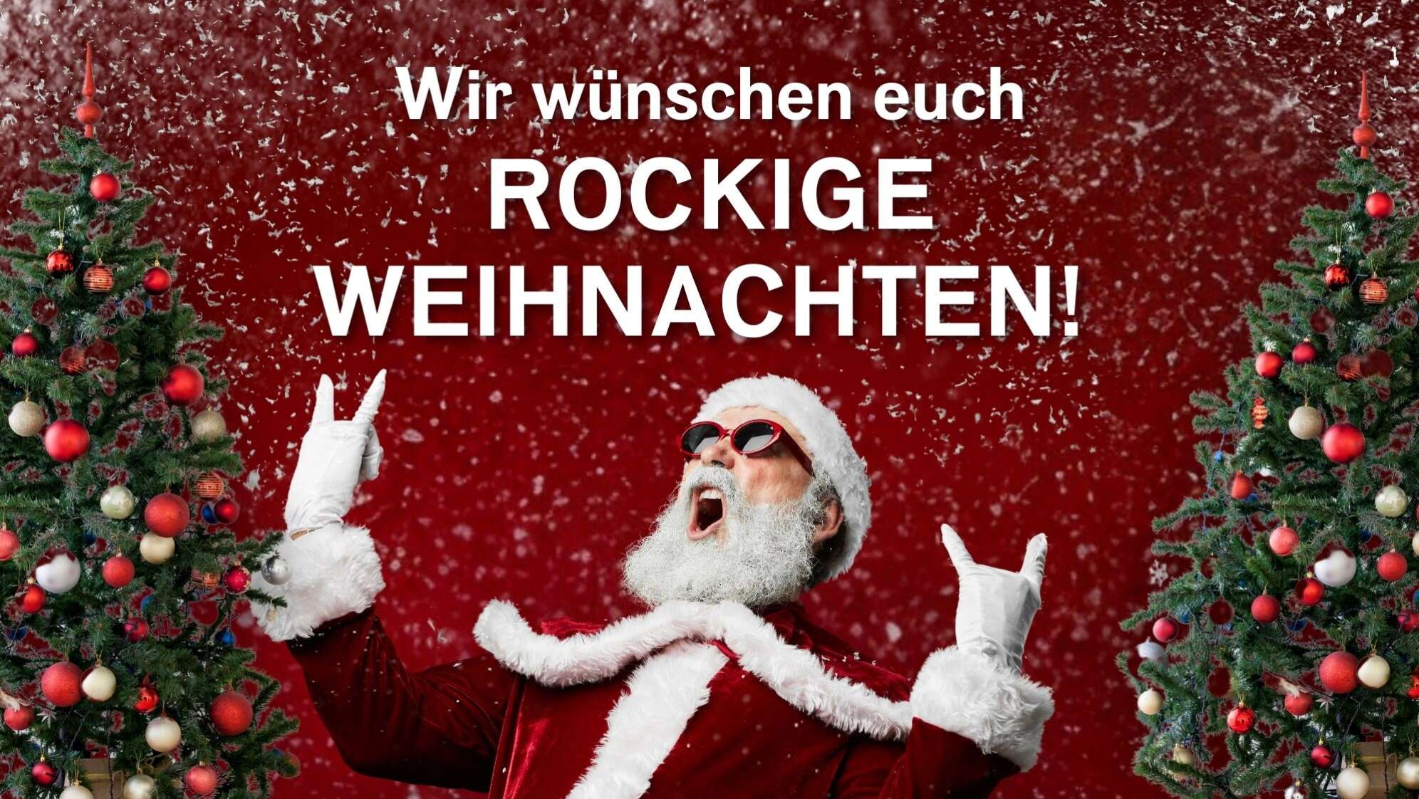 Die ROCK ANTENNE wünscht der ganzen Rockcommunity rockige Weihnachten!