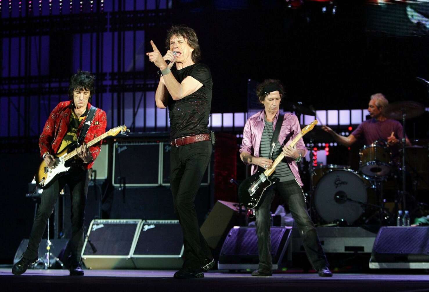 Rolling Stones bei einem Auftritt
