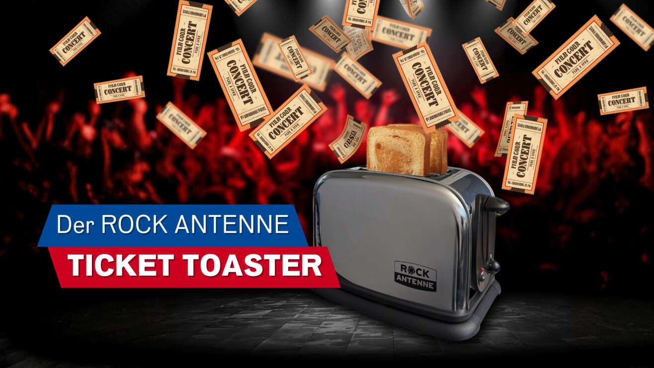Ein Toast auf’s neue Jahr – mit dem ROCK ANTENNE Ticket Toaster!