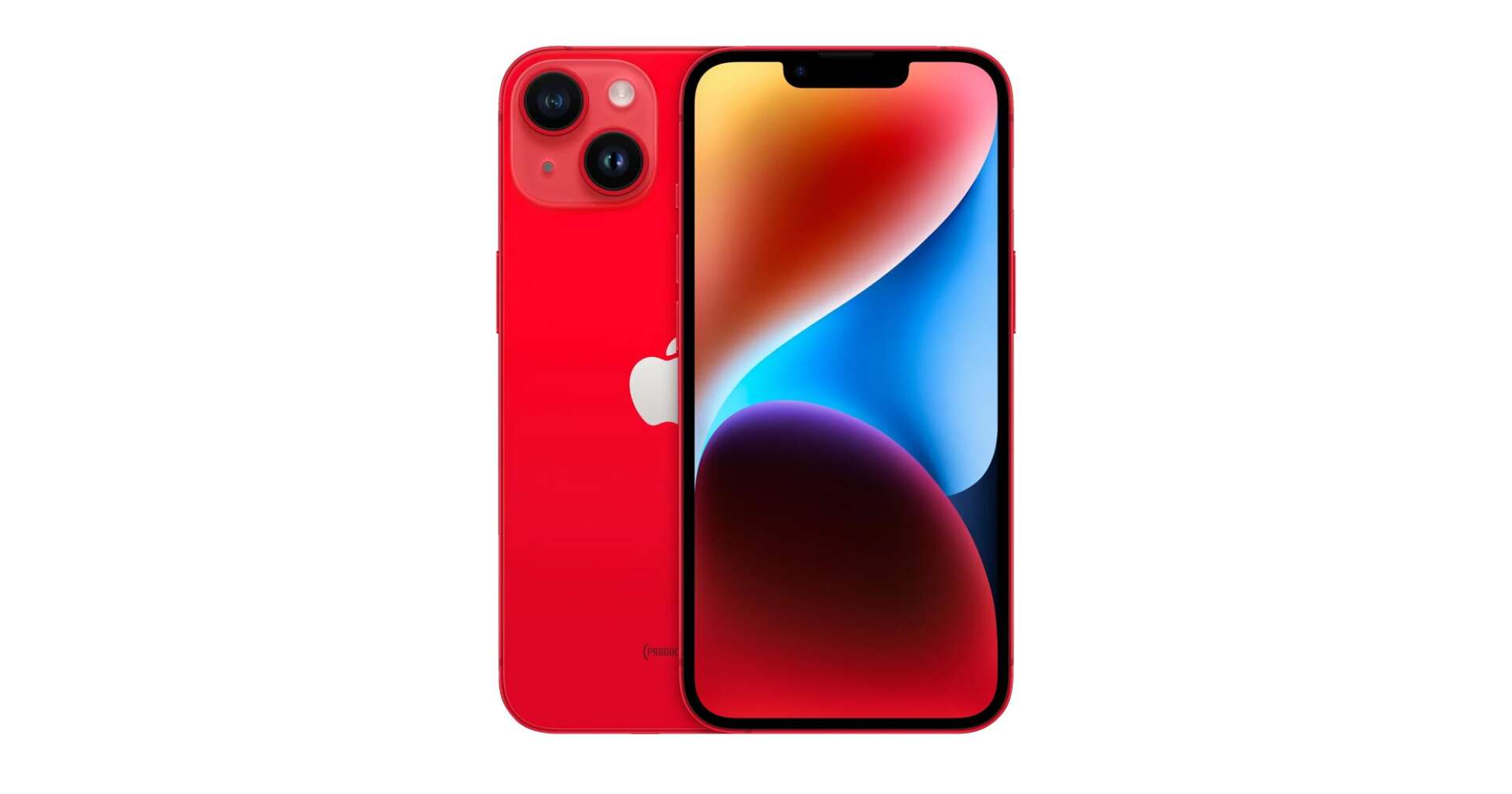Bild eines roten Apple iPhone 14