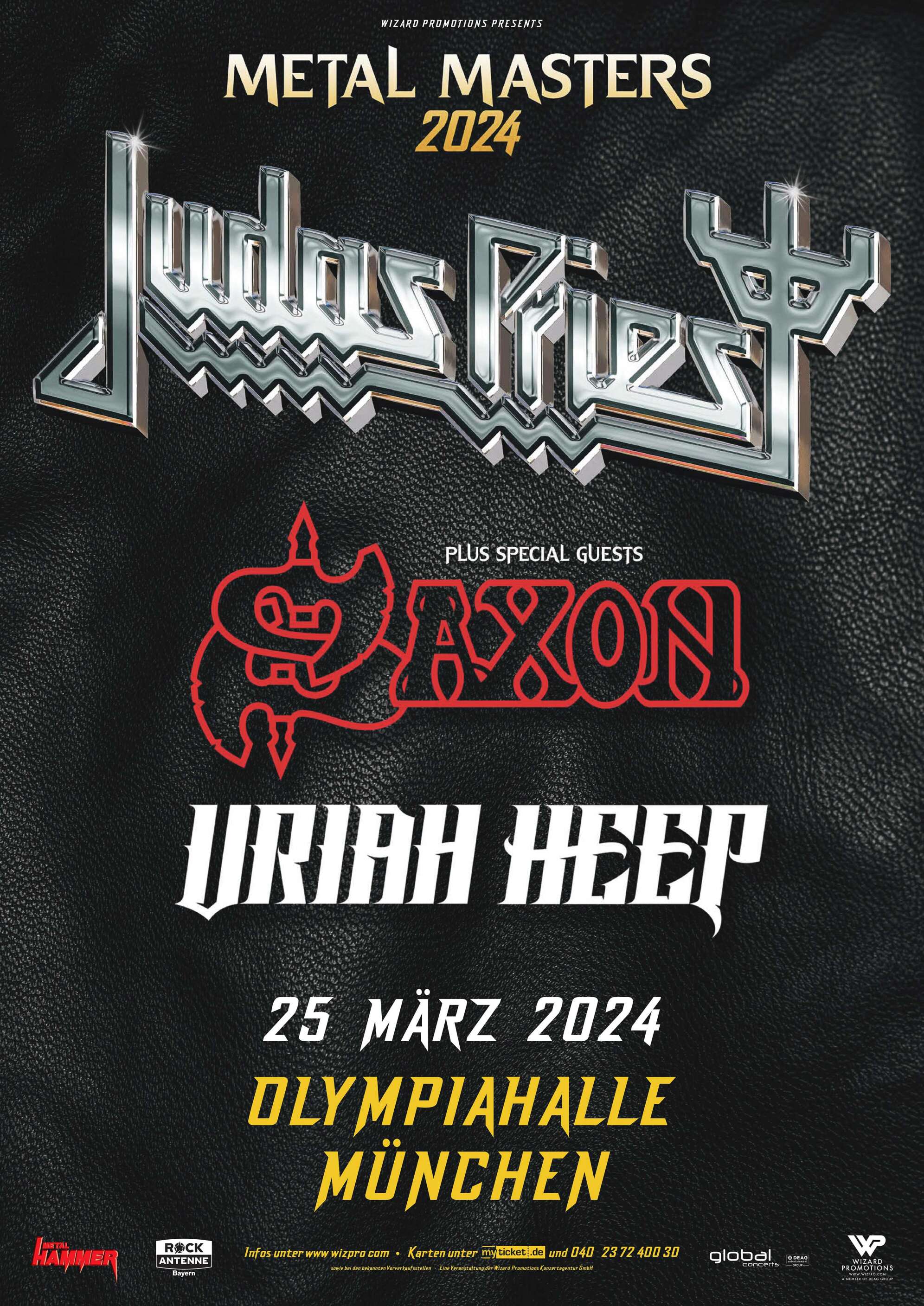 Konzertplakat Judas Priest Dortmund 2024