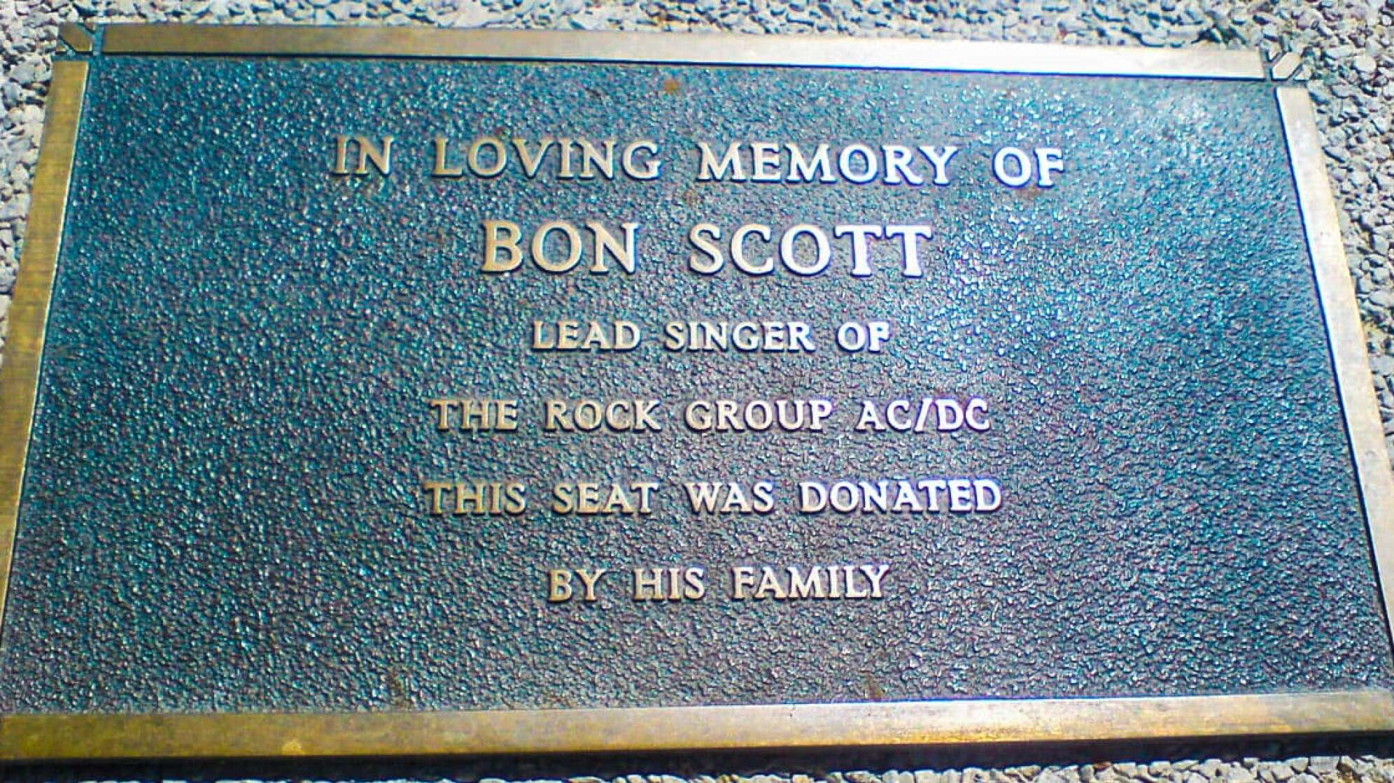 Grabstein von Bon Scott