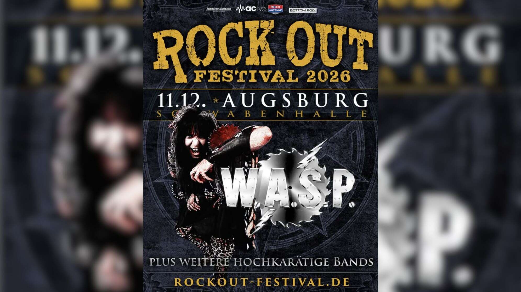 Das Plakat für das Rock Out Festival 2026