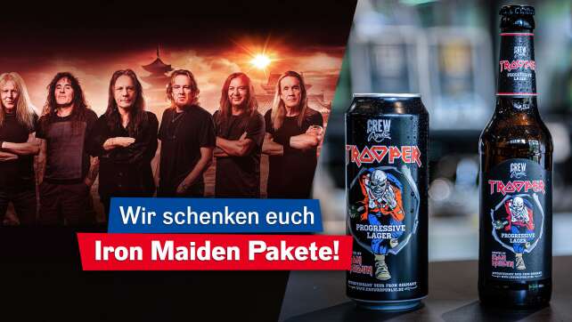 Iron Maiden on Tour: Merch Paket mit Trooper Bier abstauben!