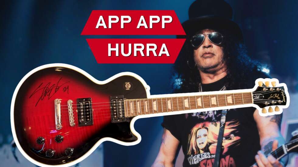 App App Hurra: Mit der ROCK ANTENNE App exklusive Slash Gitarre sichern!