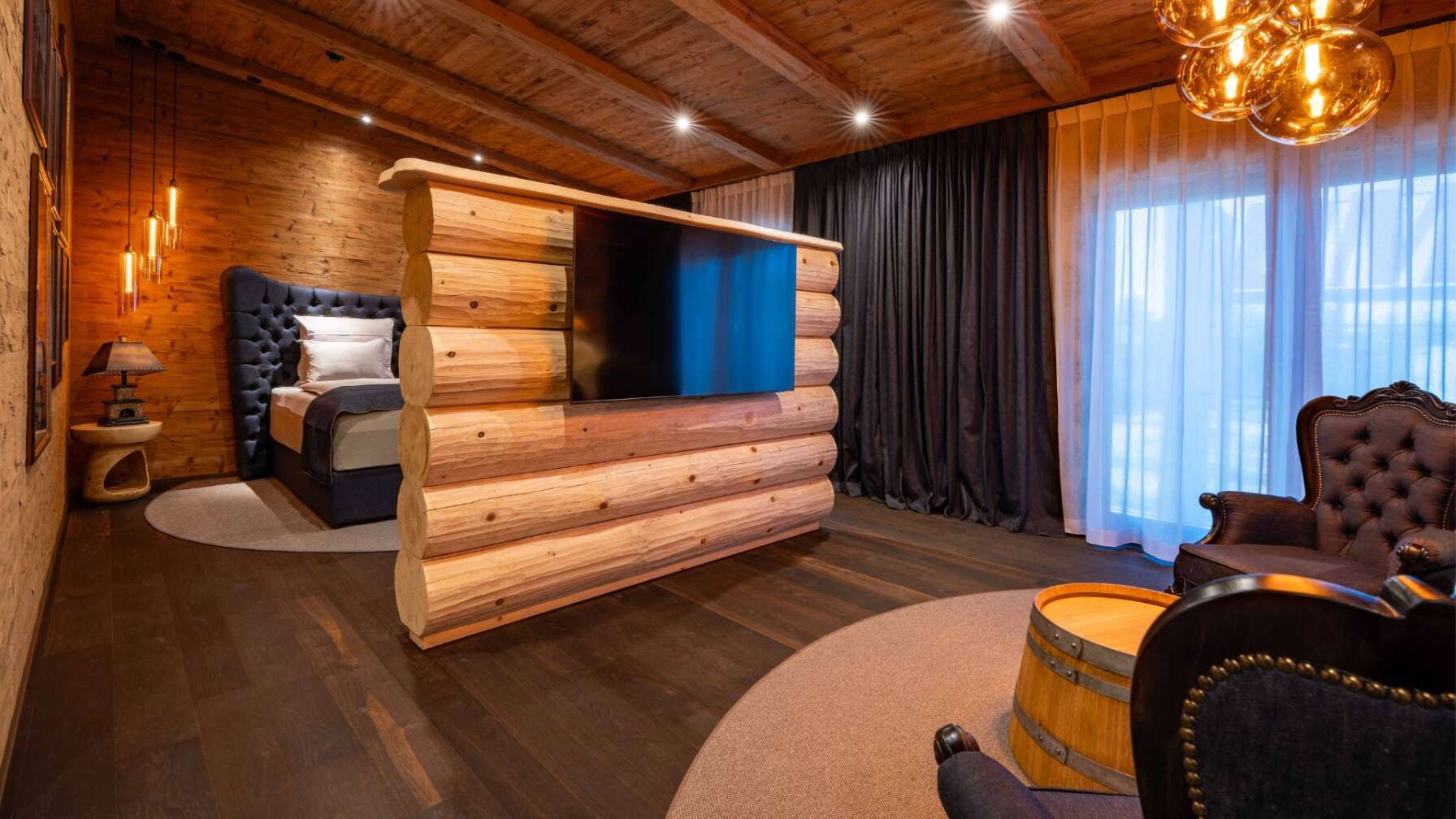 Das Timberjacks Hotel in Bensheim - Suite von innen