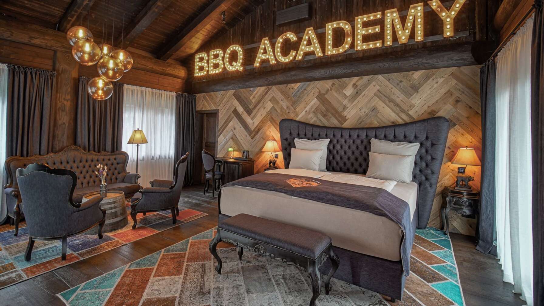 Das Timberjacks Hotel in Kassel - Motel Chalet von Innen