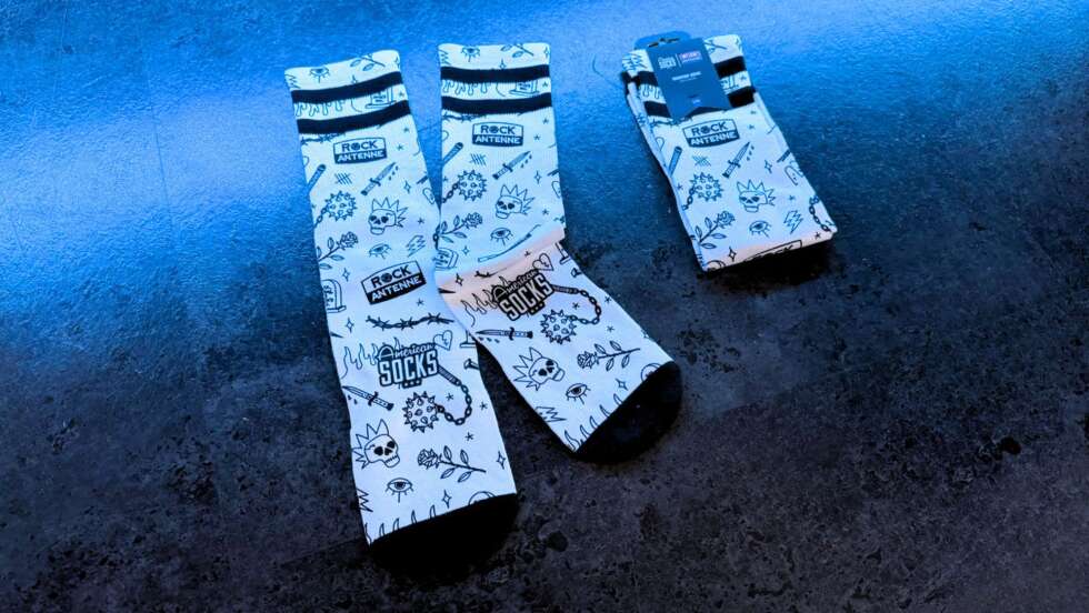 NEU im Shop: American Socks X ROCK ANTENNE - Limited Edition Signature Socken!