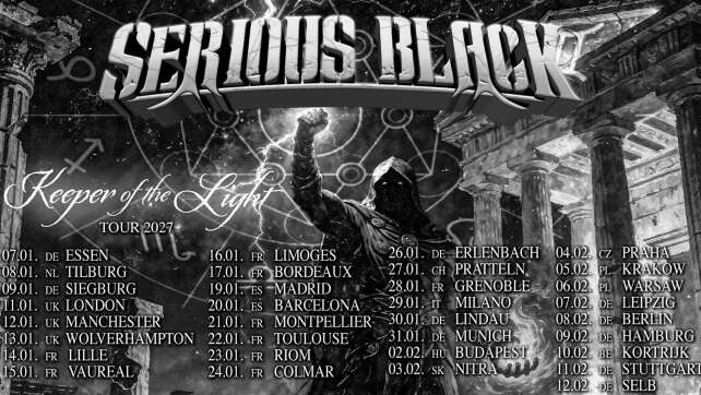 Winter 2027: Serious Black live auf Deutschlandtour