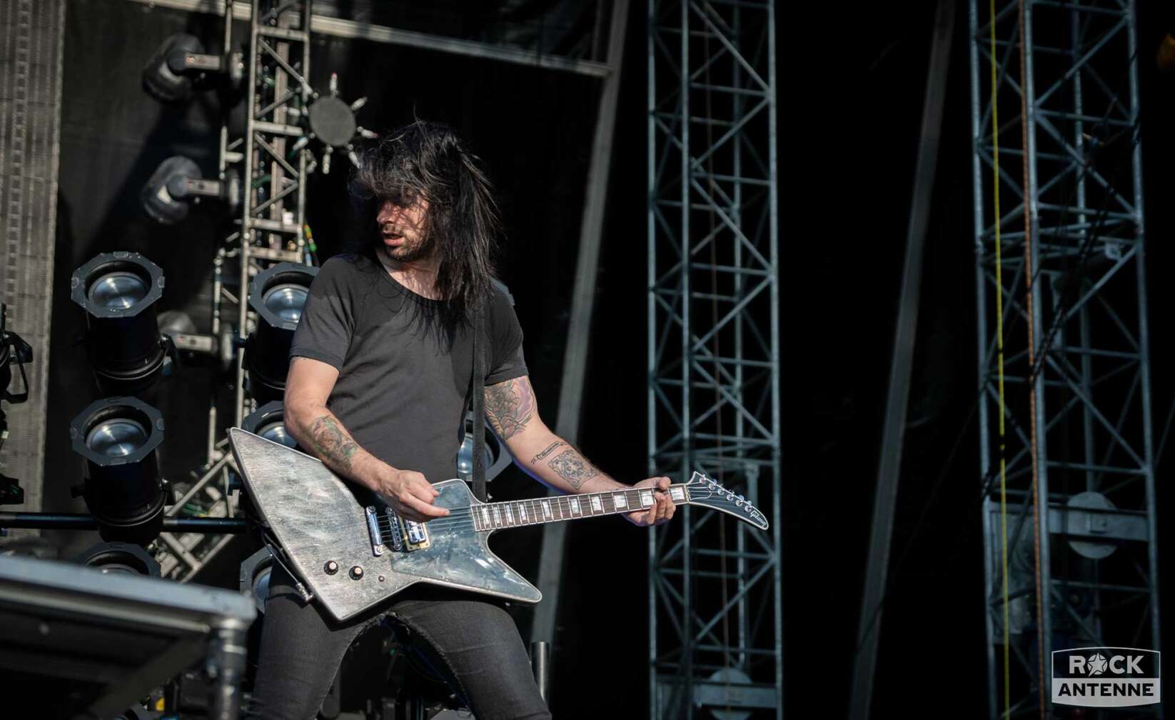 Airbourne beim Konzert am Königsplatz 2023 in München