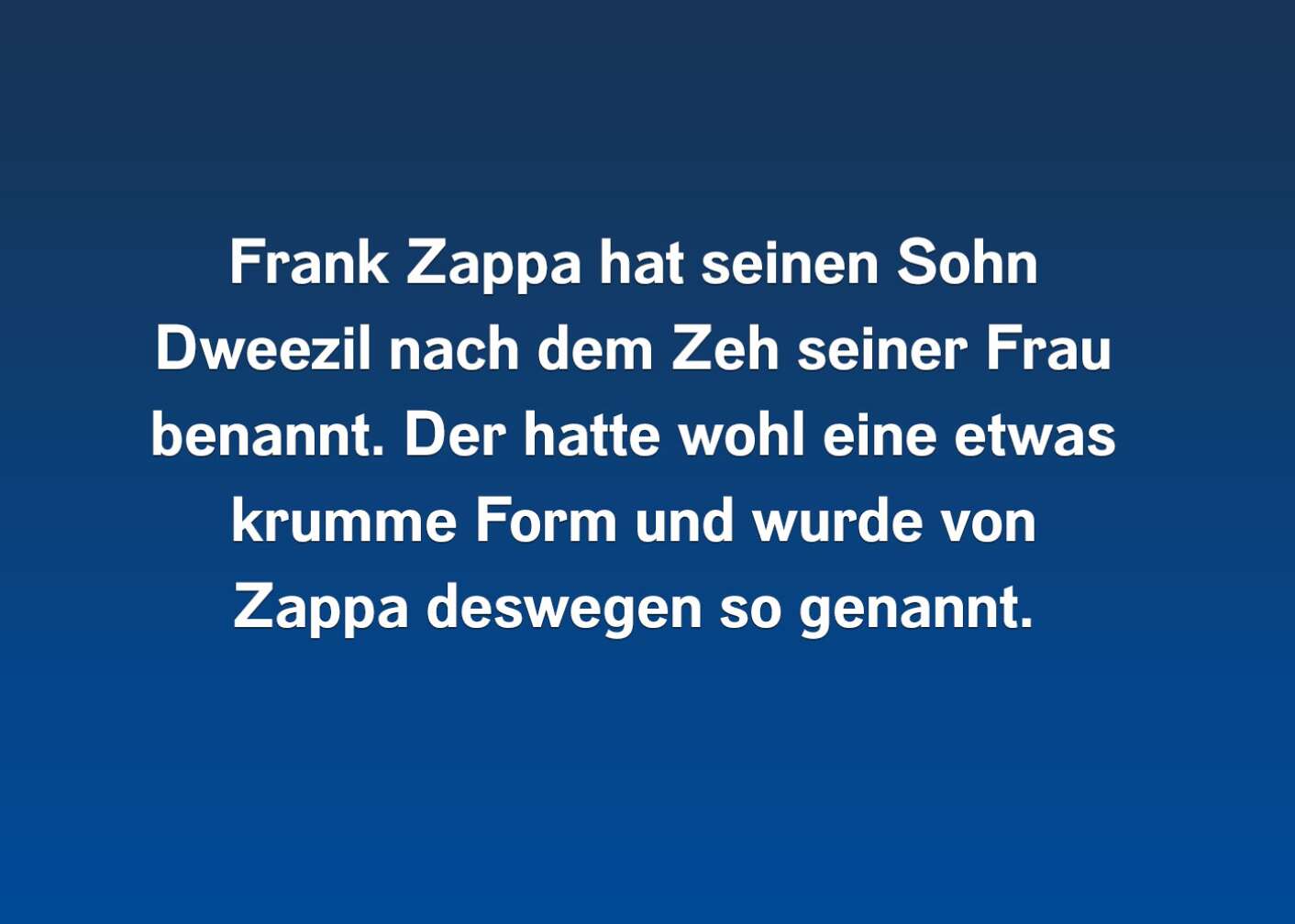 Fakten über Frank Zappa